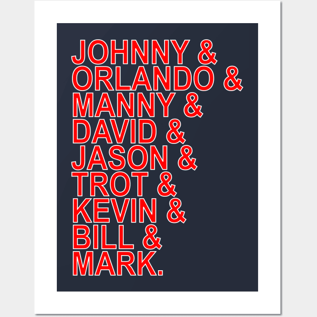 The Great 2004 Red Sox Wall Art by Retro Sports